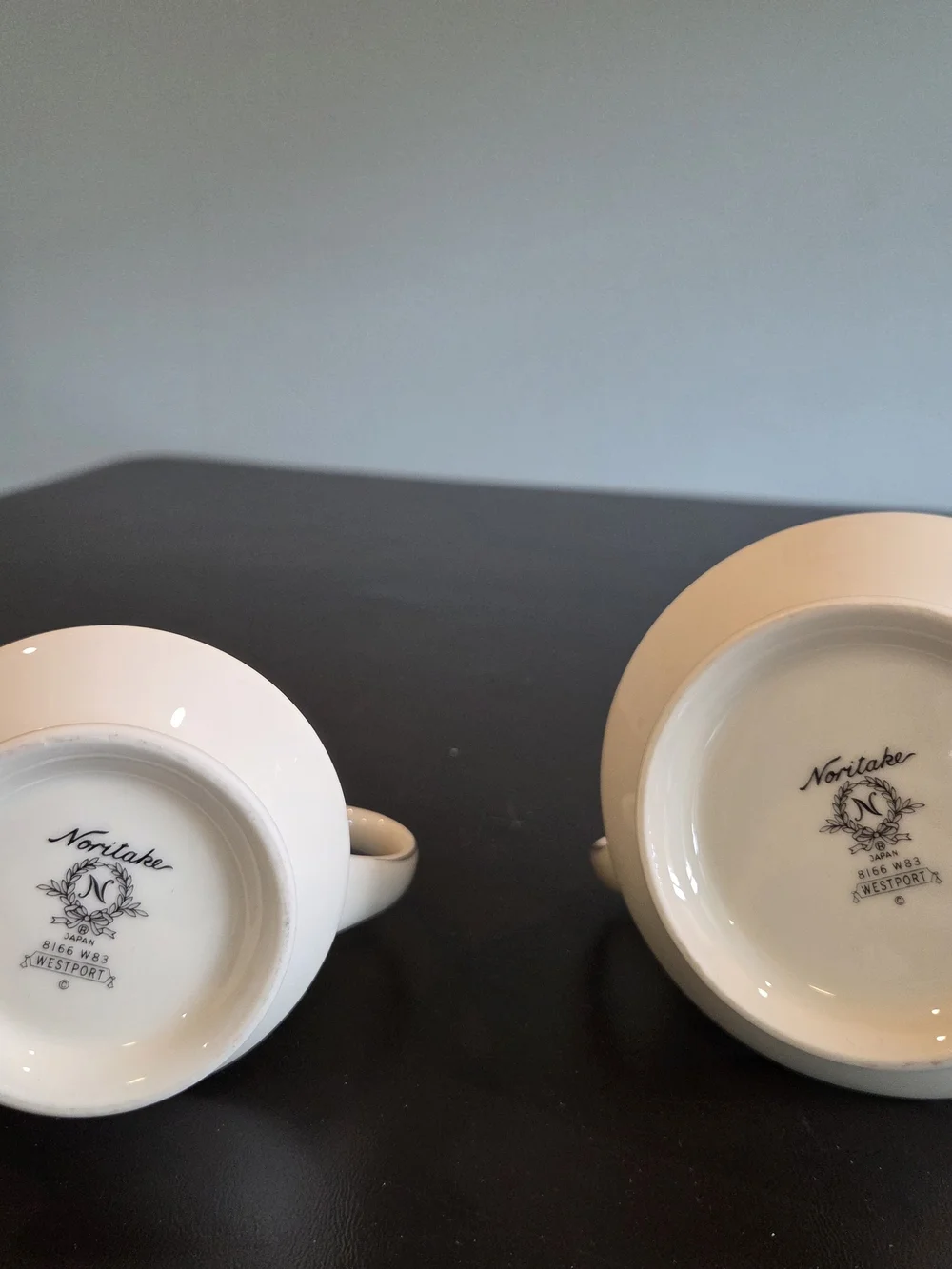 Noritake Westport Creamer & Sugar Bowl Set Pattern 8166 W83  Fine China Japan